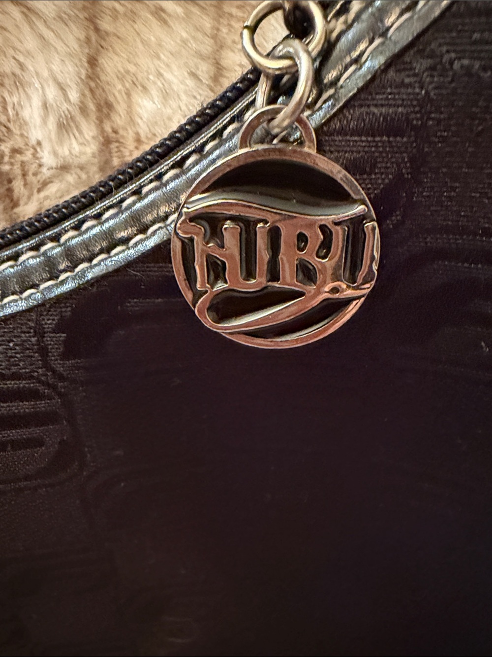 FUBU - The Collection Black Women’s Shoulder Bag - Classic Embossed Design - Picture 2 of 6